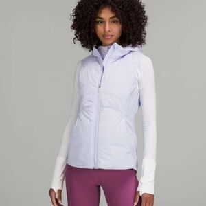 Lululemon Another Mile Vest Women’s Sz 6 Blue PrimaLoft Glyde Fleece W4BT7S EUC